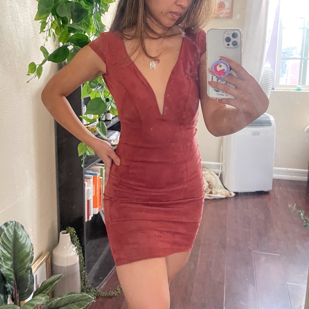 Windsor suede dress